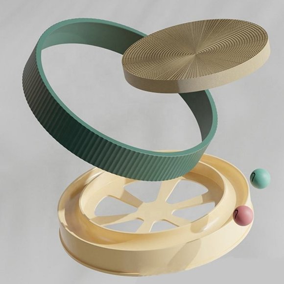 Cat Wheel funy Scratching board With 3 Balls - Picture 16 of 16